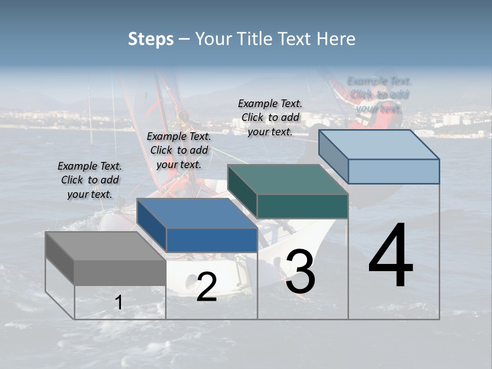 A Man Riding A Sailboat On Top Of A Body Of Water PowerPoint Template