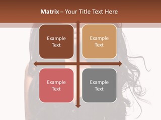 A Woman In A Corset With Long Black Hair PowerPoint Template