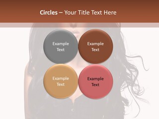 A Woman In A Corset With Long Black Hair PowerPoint Template