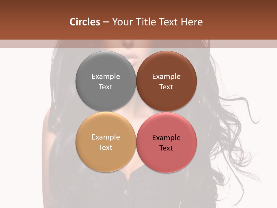 A Woman In A Corset With Long Black Hair PowerPoint Template