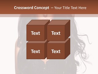 A Woman In A Corset With Long Black Hair PowerPoint Template