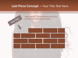 A Woman In A Corset With Long Black Hair PowerPoint Template