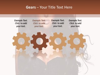 A Woman In A Corset With Long Black Hair PowerPoint Template