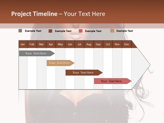 A Woman In A Corset With Long Black Hair PowerPoint Template