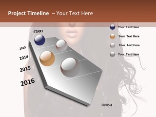 A Woman In A Corset With Long Black Hair PowerPoint Template
