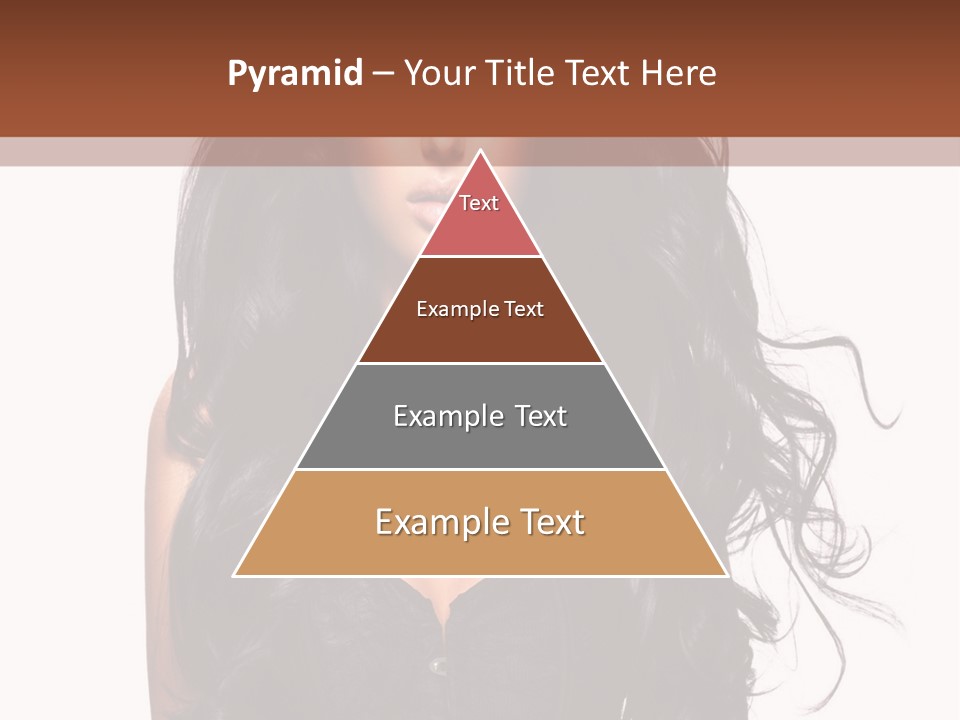 A Woman In A Corset With Long Black Hair PowerPoint Template