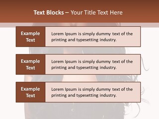 A Woman In A Corset With Long Black Hair PowerPoint Template