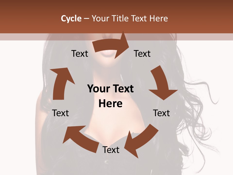 A Woman In A Corset With Long Black Hair PowerPoint Template