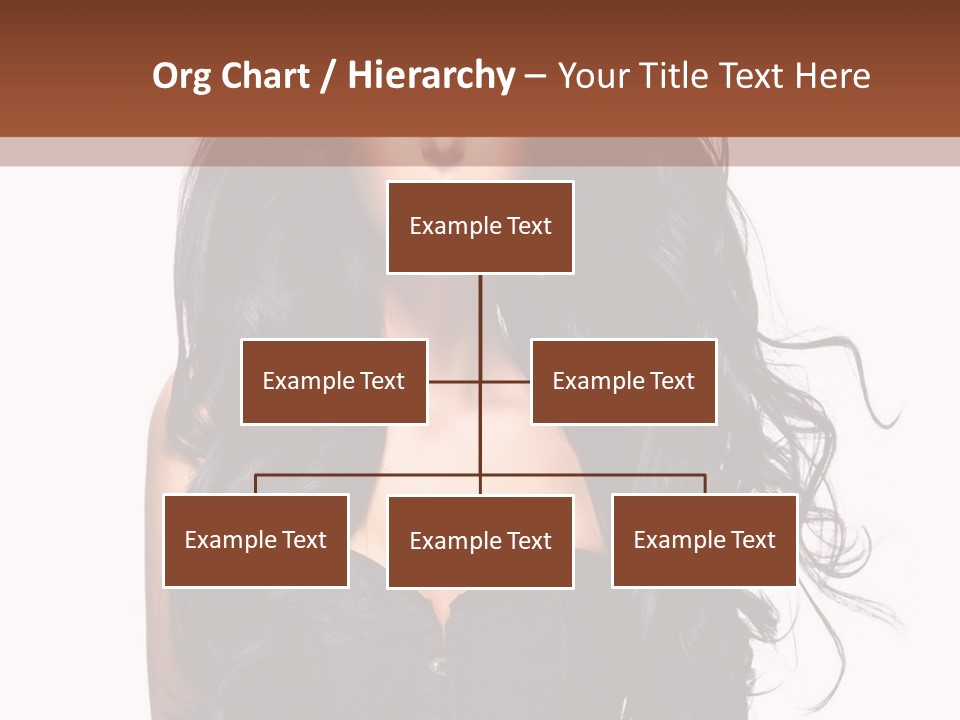 A Woman In A Corset With Long Black Hair PowerPoint Template