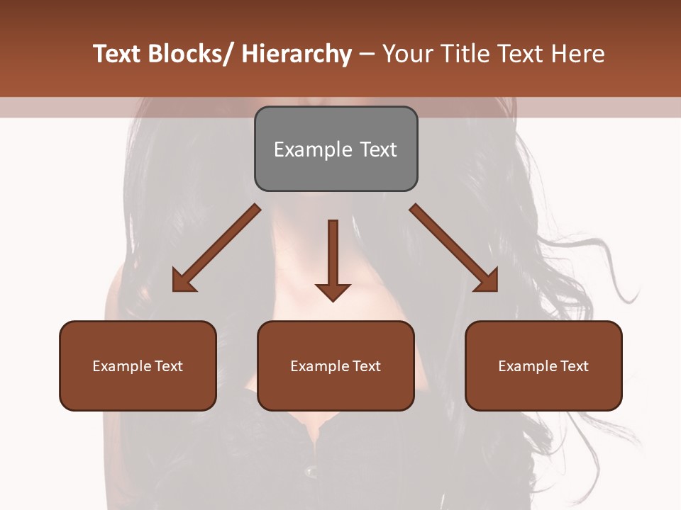 A Woman In A Corset With Long Black Hair PowerPoint Template