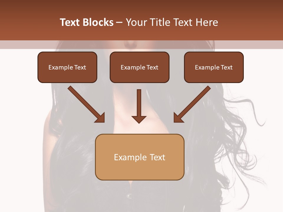 A Woman In A Corset With Long Black Hair PowerPoint Template