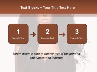 A Woman In A Corset With Long Black Hair PowerPoint Template