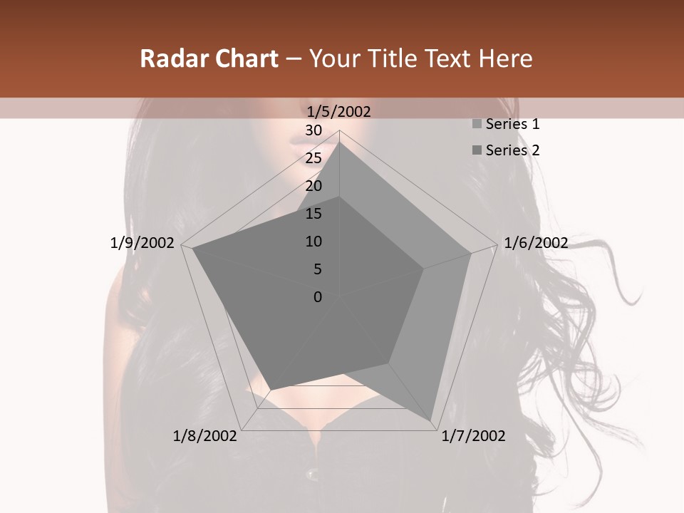A Woman In A Corset With Long Black Hair PowerPoint Template