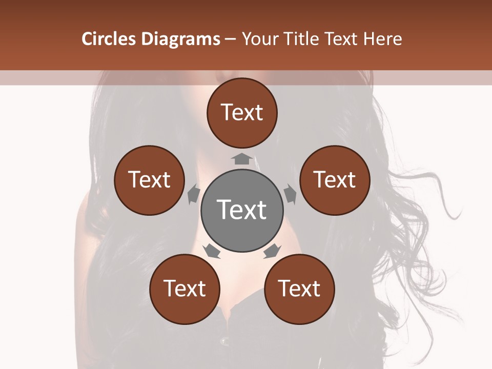 A Woman In A Corset With Long Black Hair PowerPoint Template