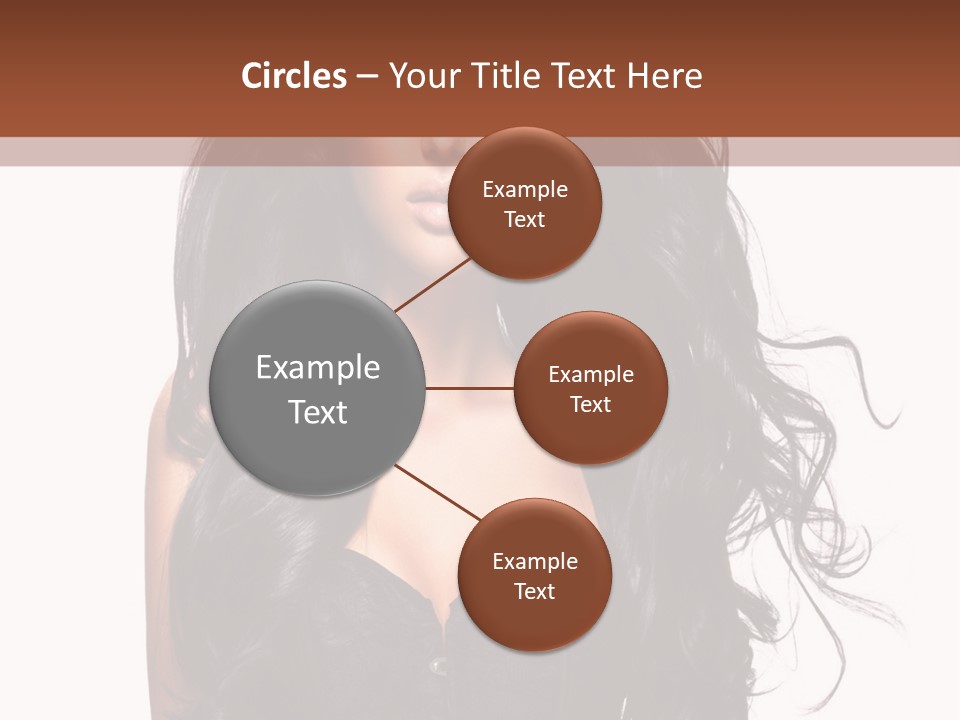 A Woman In A Corset With Long Black Hair PowerPoint Template