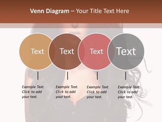 A Woman In A Corset With Long Black Hair PowerPoint Template