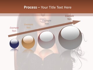 A Woman In A Corset With Long Black Hair PowerPoint Template