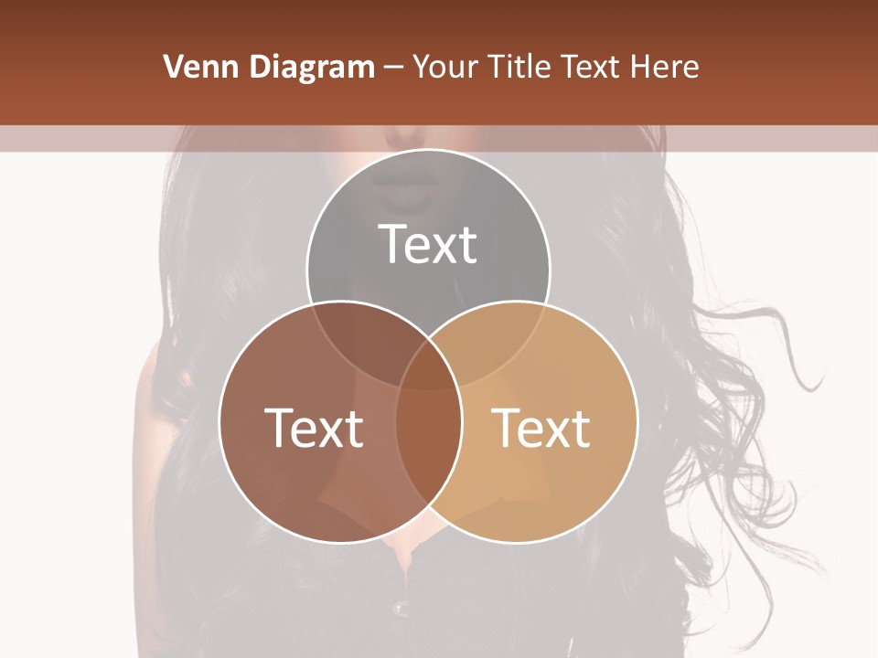 A Woman In A Corset With Long Black Hair PowerPoint Template