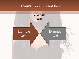 A Woman In A Corset With Long Black Hair PowerPoint Template