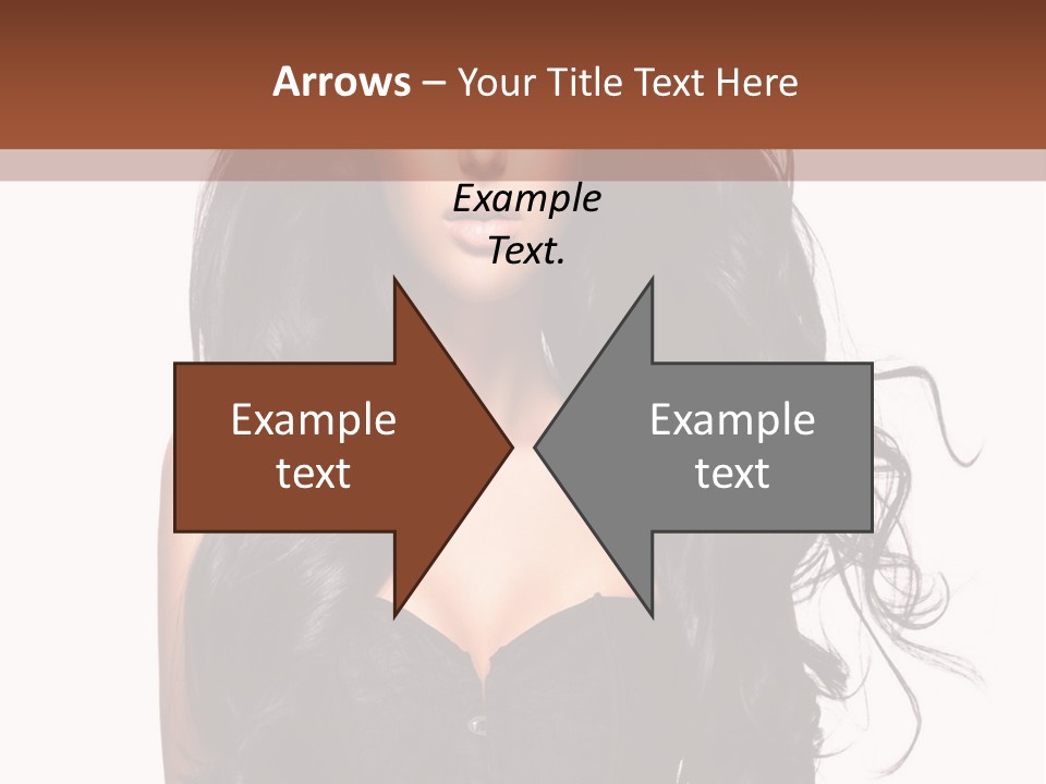 A Woman In A Corset With Long Black Hair PowerPoint Template