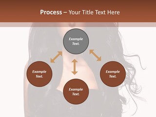 A Woman In A Corset With Long Black Hair PowerPoint Template