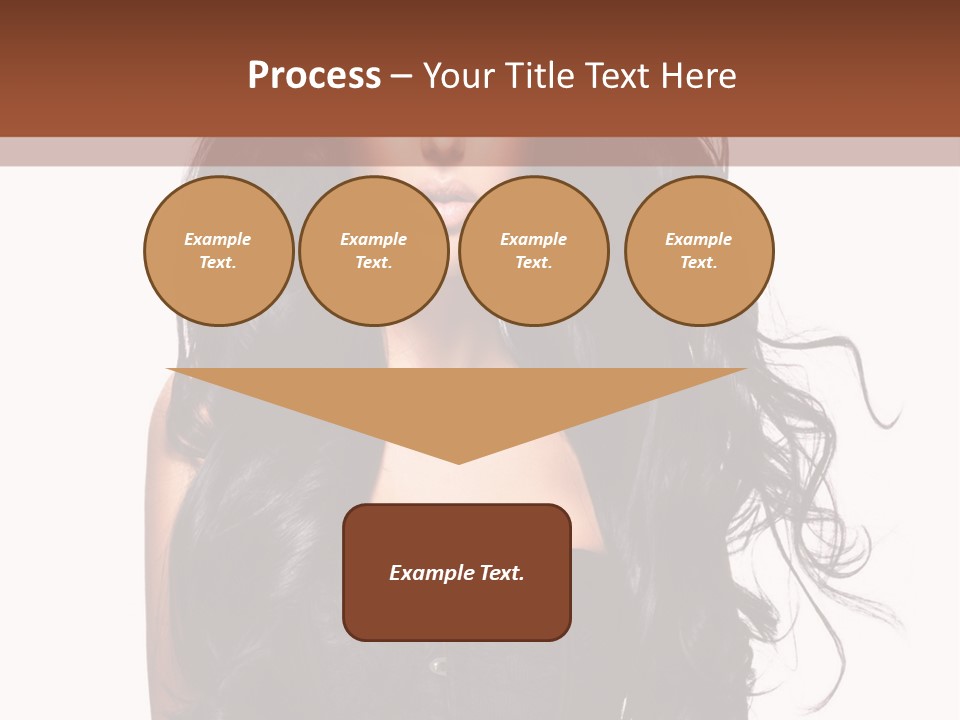 A Woman In A Corset With Long Black Hair PowerPoint Template