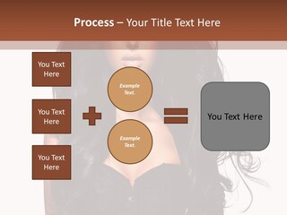 A Woman In A Corset With Long Black Hair PowerPoint Template