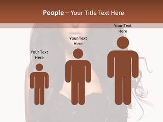 A Woman In A Corset With Long Black Hair PowerPoint Template