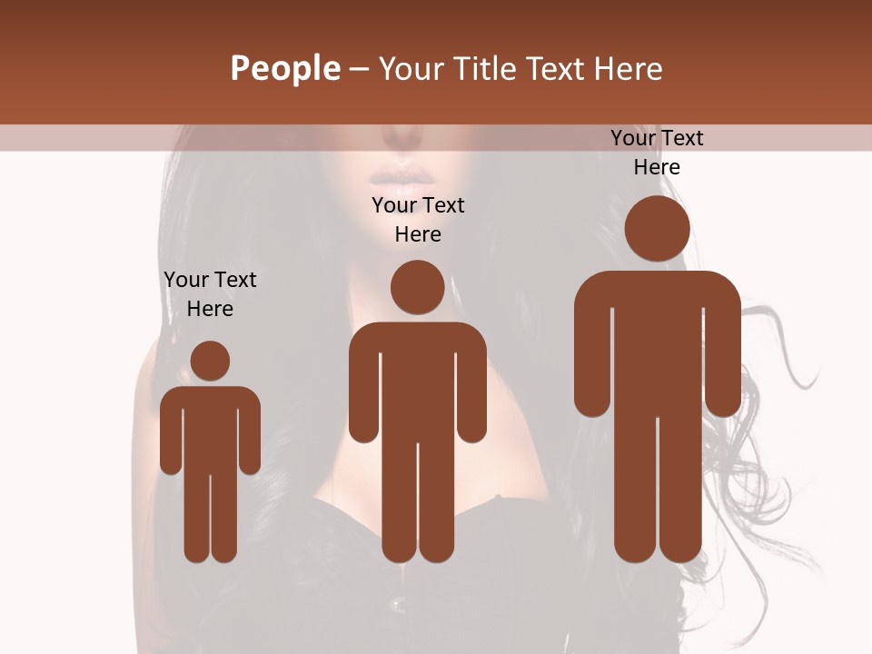 A Woman In A Corset With Long Black Hair PowerPoint Template