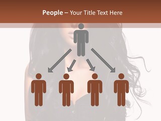 A Woman In A Corset With Long Black Hair PowerPoint Template