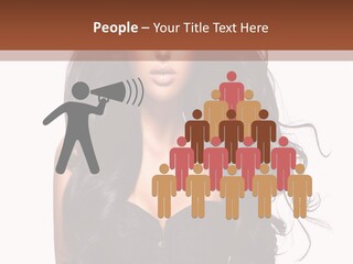 A Woman In A Corset With Long Black Hair PowerPoint Template