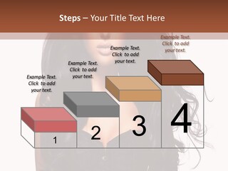 A Woman In A Corset With Long Black Hair PowerPoint Template