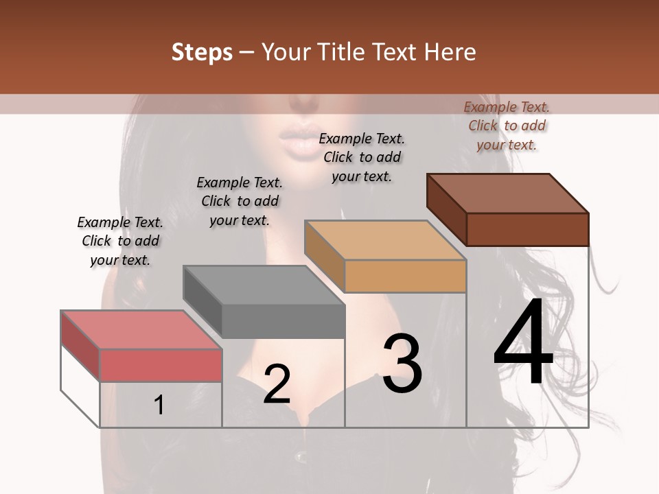 A Woman In A Corset With Long Black Hair PowerPoint Template