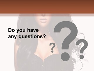 A Woman In A Corset With Long Black Hair PowerPoint Template