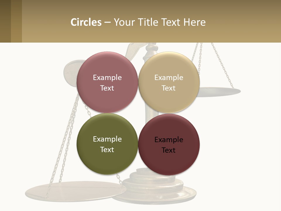 A Scale With A Sign On It That Says Name Of Presentation PowerPoint Template