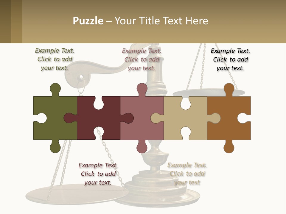 A Scale With A Sign On It That Says Name Of Presentation PowerPoint Template