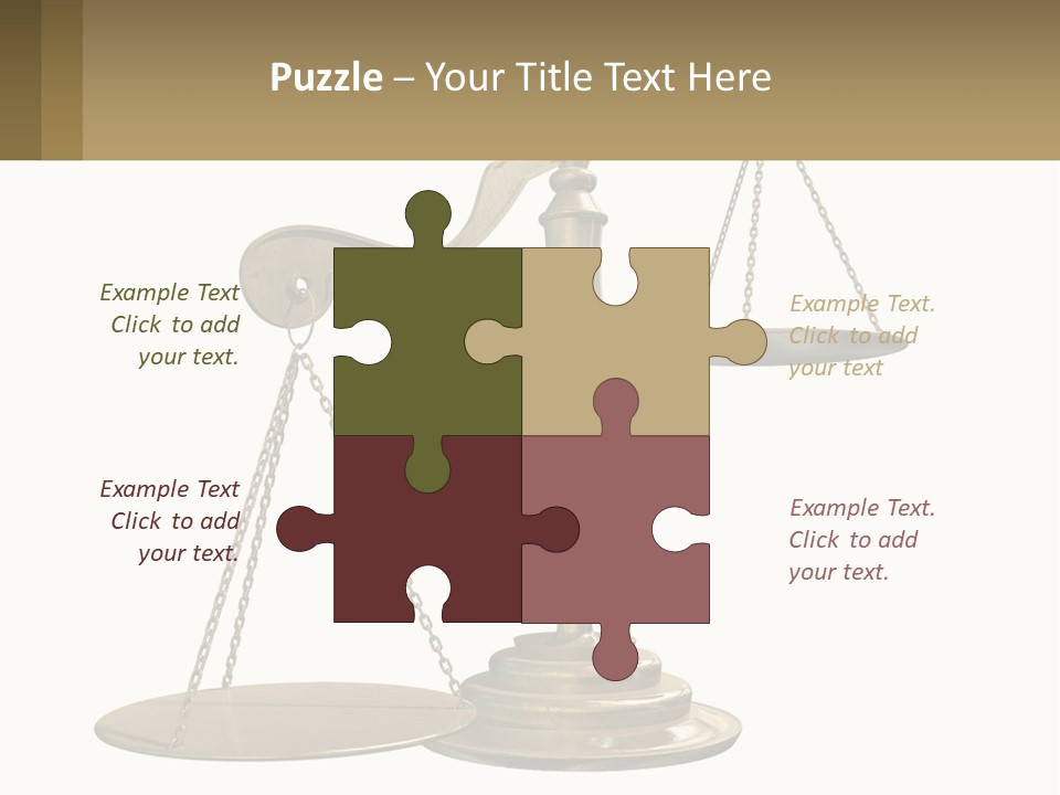 A Scale With A Sign On It That Says Name Of Presentation PowerPoint Template