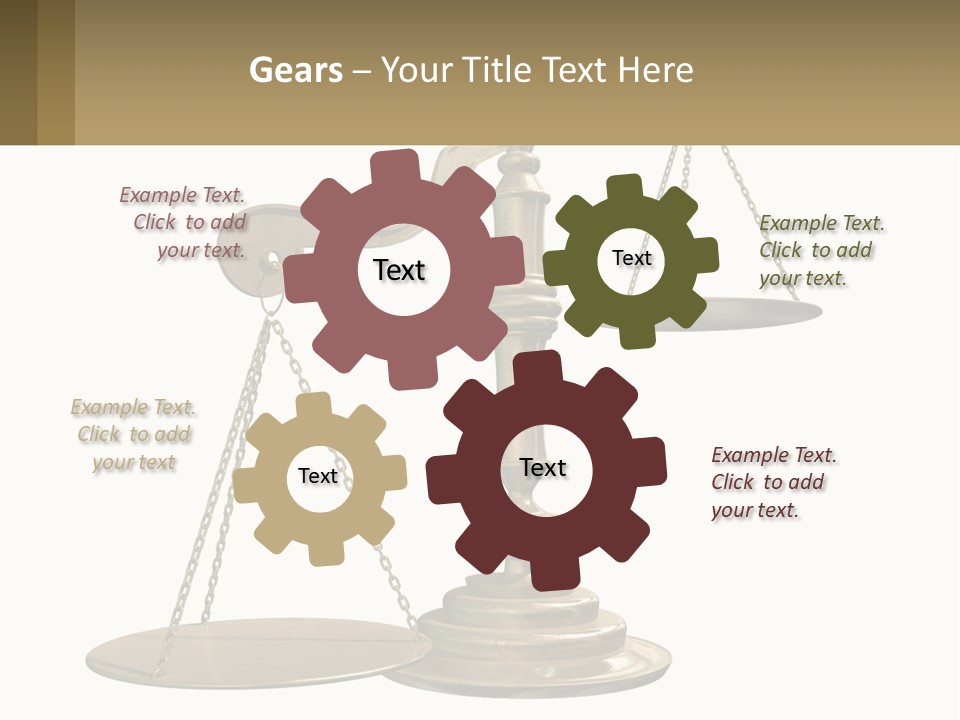 A Scale With A Sign On It That Says Name Of Presentation PowerPoint Template