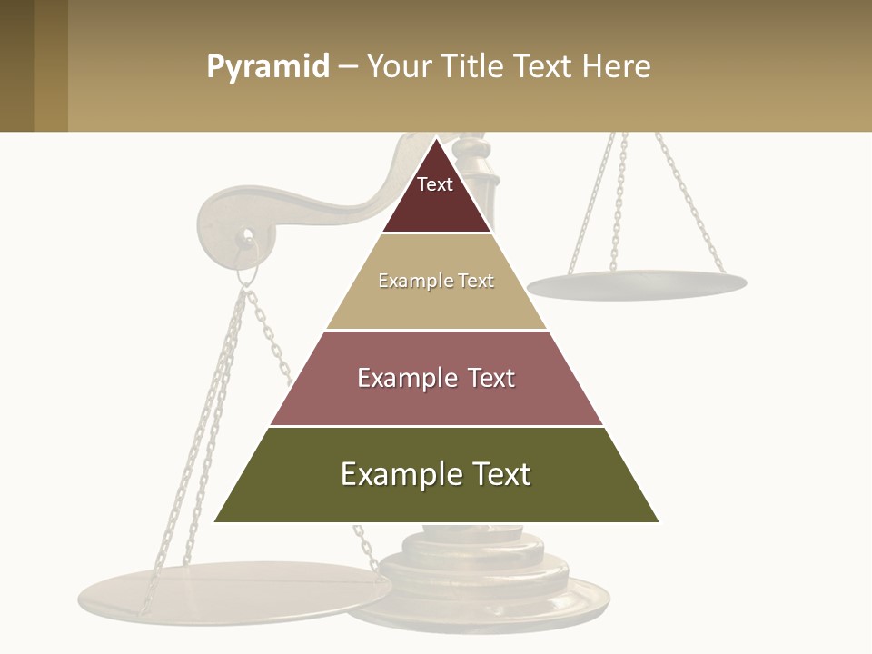 A Scale With A Sign On It That Says Name Of Presentation PowerPoint Template