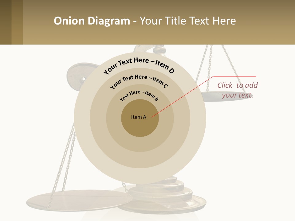 A Scale With A Sign On It That Says Name Of Presentation PowerPoint Template