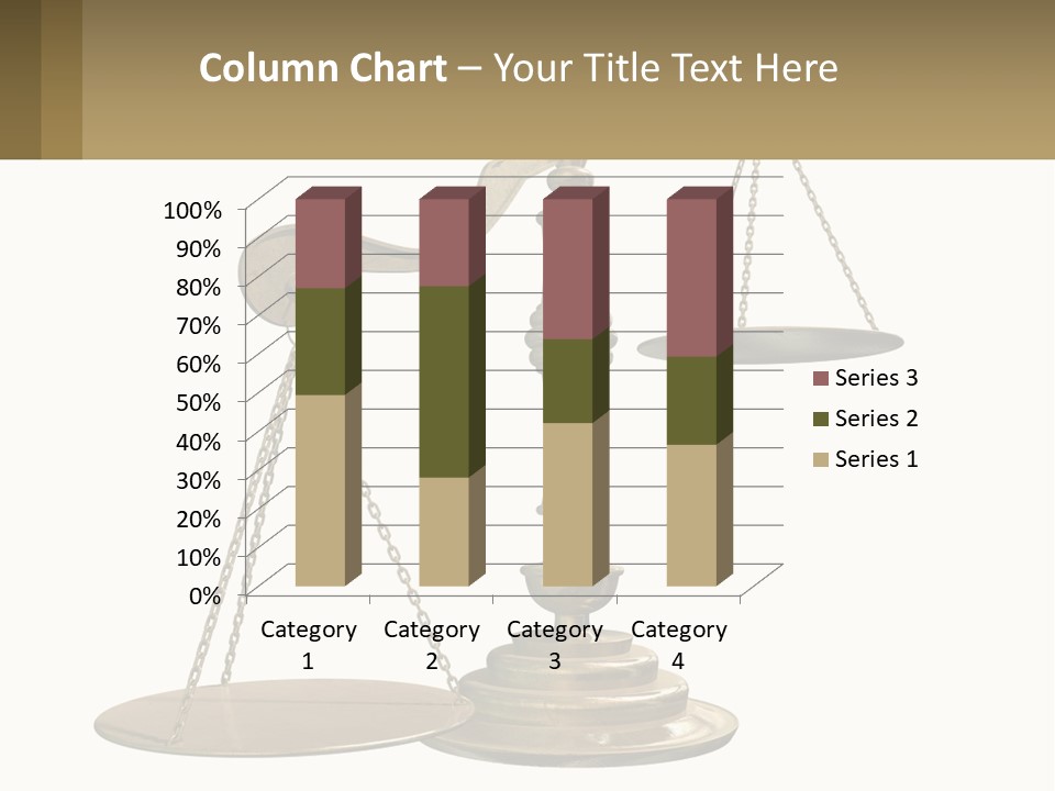 A Scale With A Sign On It That Says Name Of Presentation PowerPoint Template