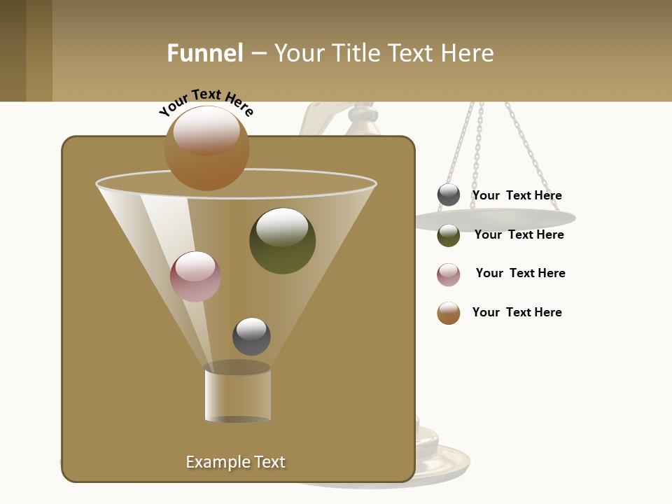 A Scale With A Sign On It That Says Name Of Presentation PowerPoint Template
