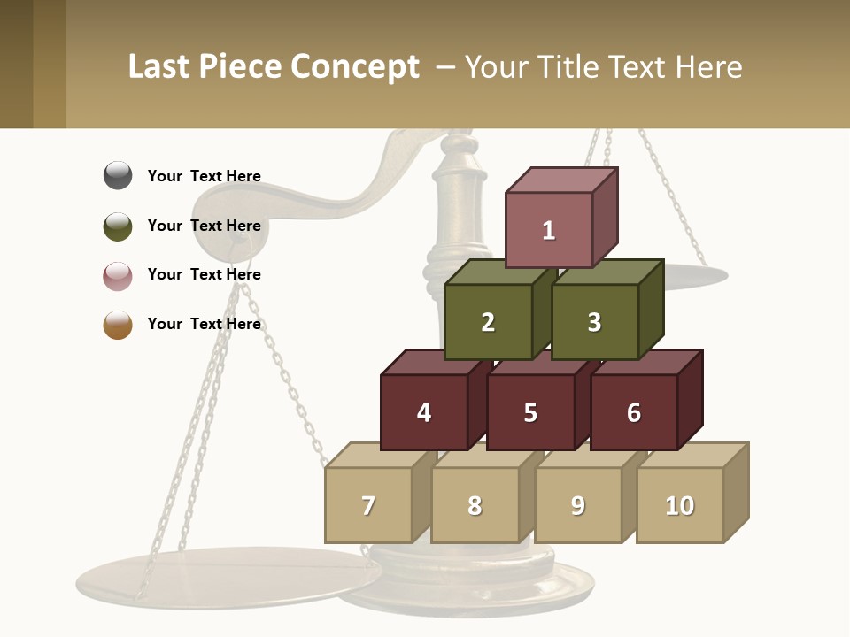 A Scale With A Sign On It That Says Name Of Presentation PowerPoint Template