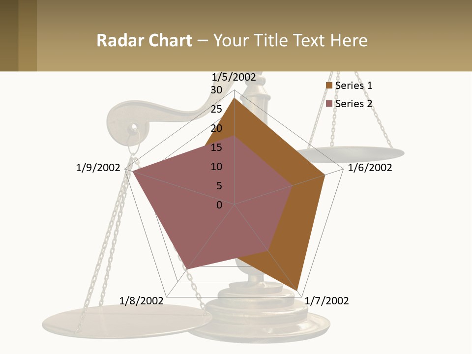 A Scale With A Sign On It That Says Name Of Presentation PowerPoint Template