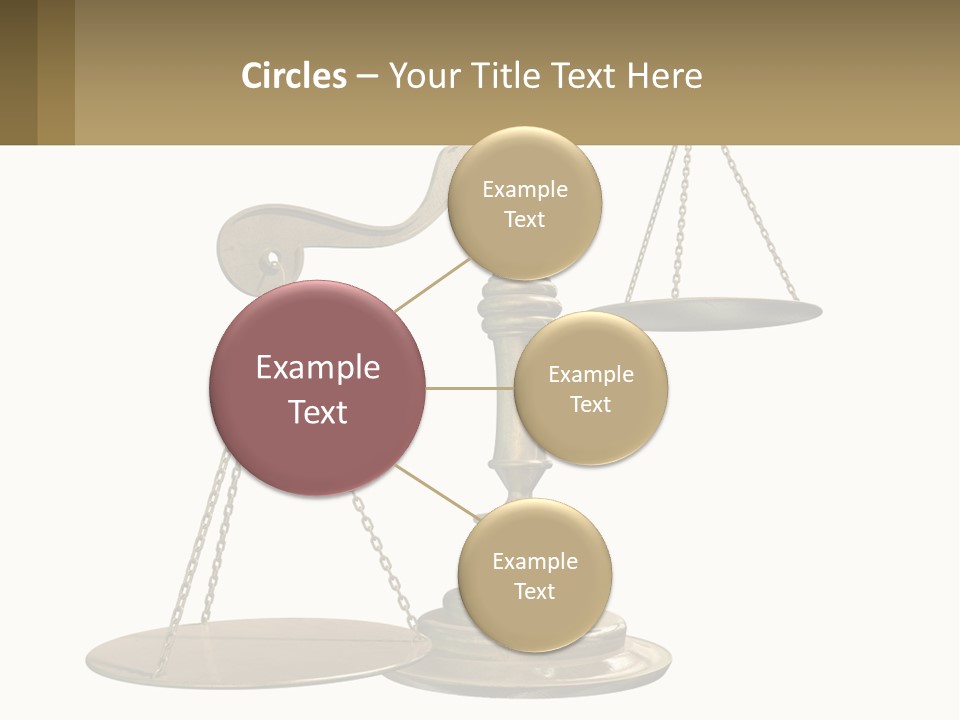 A Scale With A Sign On It That Says Name Of Presentation PowerPoint Template