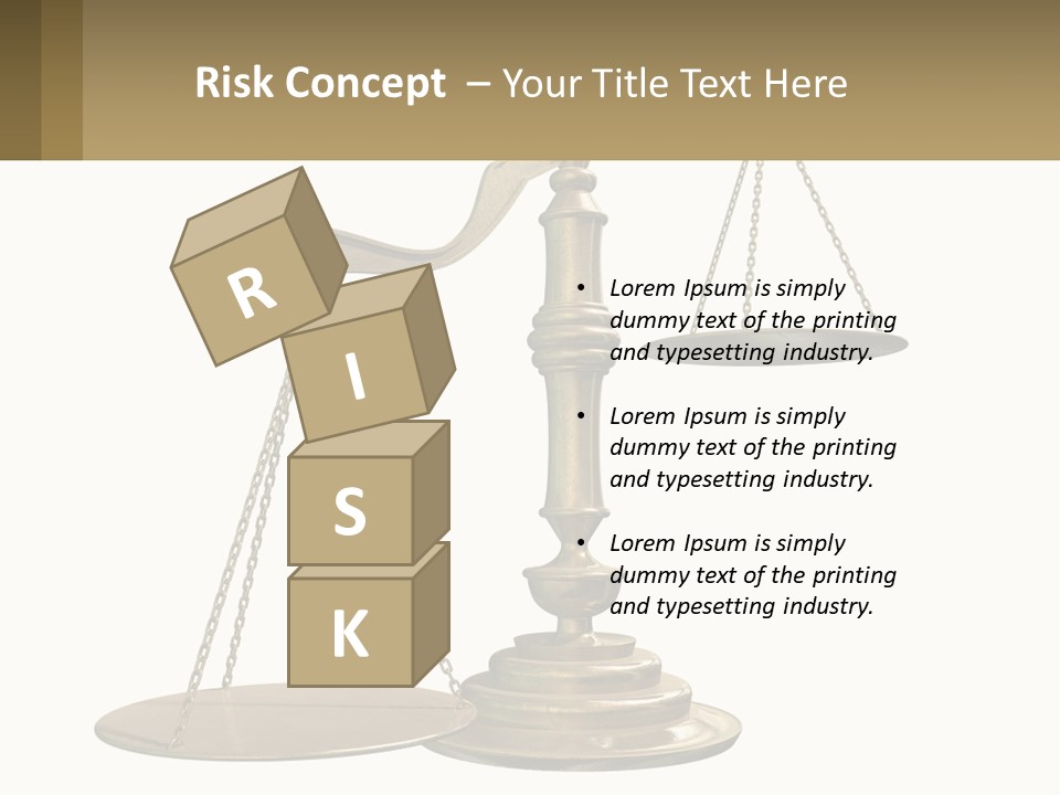 A Scale With A Sign On It That Says Name Of Presentation PowerPoint Template