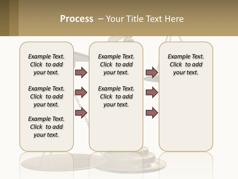 A Scale With A Sign On It That Says Name Of Presentation PowerPoint Template