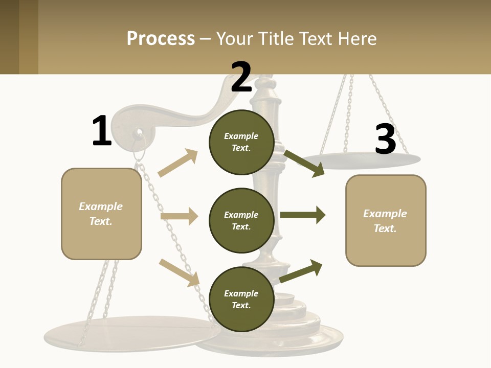 A Scale With A Sign On It That Says Name Of Presentation PowerPoint Template