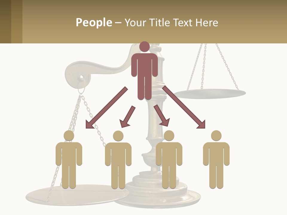 A Scale With A Sign On It That Says Name Of Presentation PowerPoint Template