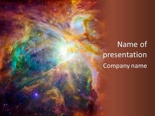 An Image Of A Large Star In The Sky PowerPoint Template